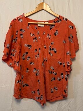 Maeve/anthro floral blouse